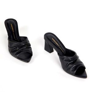 Intentionally “Intentionally _________.” Fair Low Mid Heel Leather Shoe.…